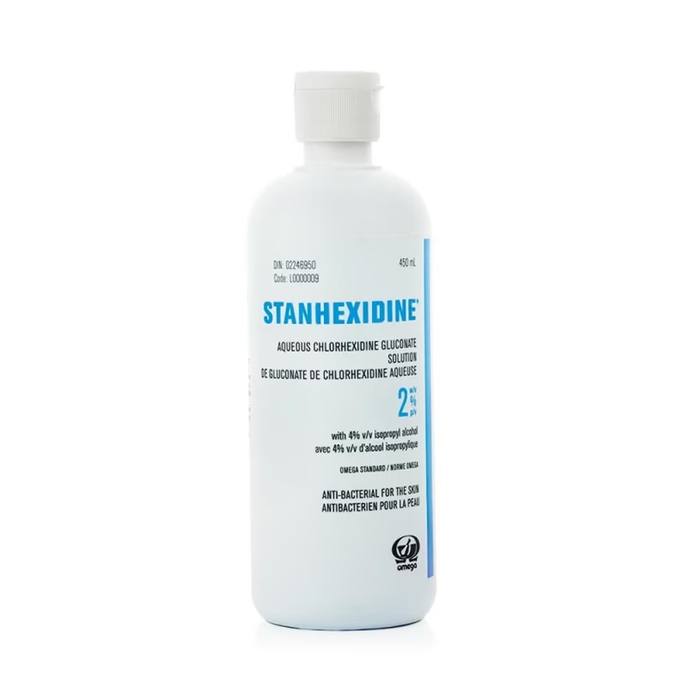 Solution aqueuse antiseptique Stanhexidine