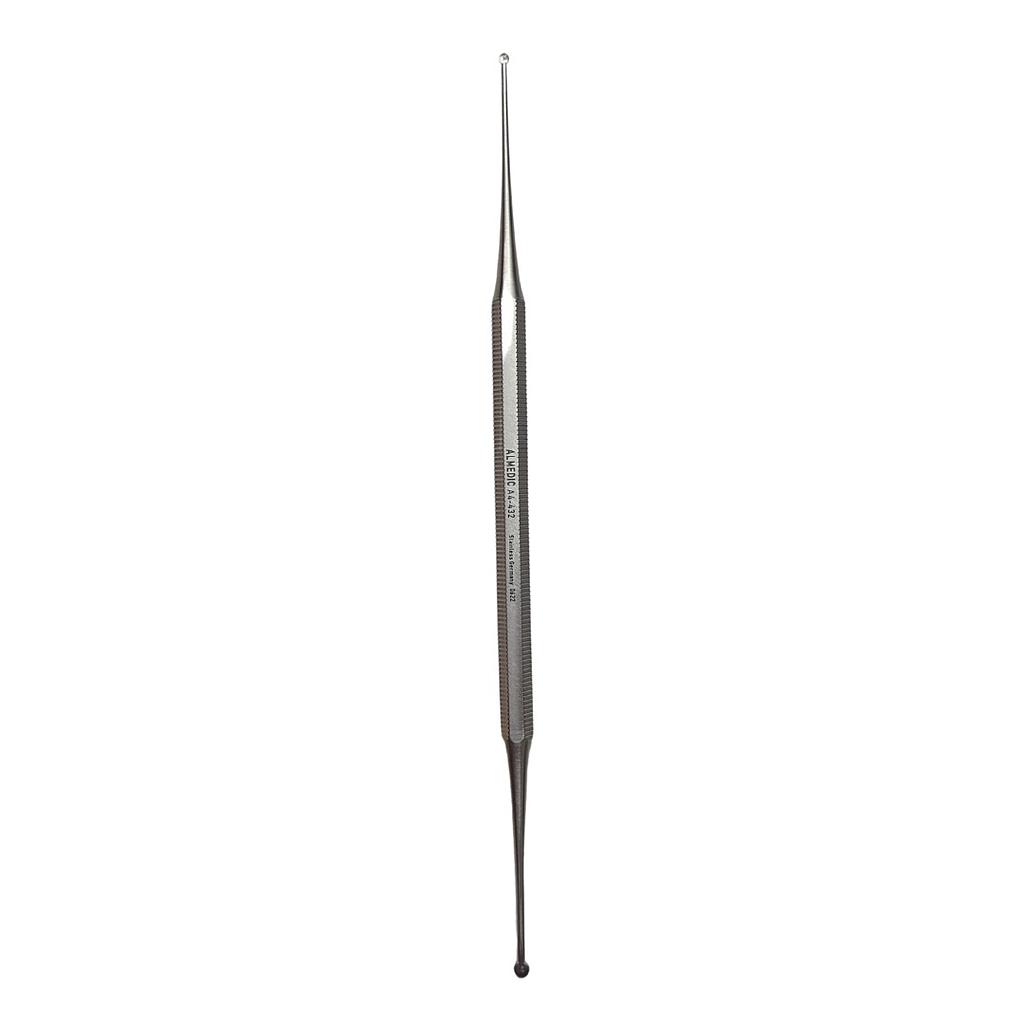Curette excavatrice à double tête: 1.5 mm &amp; 2.5 mm.