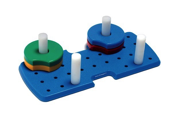 Grip and hand dexterity work module - Olympic discs