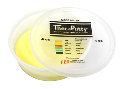 [100-660] Pâte à modeler Theraputty (Jaune [x-faible], 110.00 g (4.00 oz))