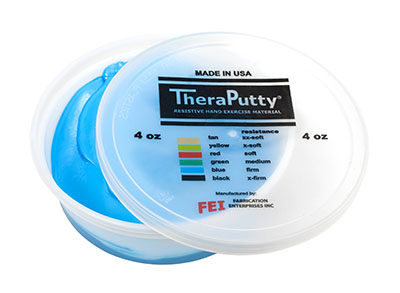 [100-663] Pâte à modeler Theraputty (Bleu [ferme], 110.00 g (4.00 oz))