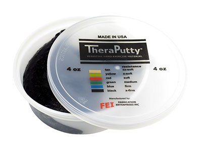 [101-635] Pâte à modeler Theraputty (Noir [x-ferme], 110.00 g (4.00 oz))