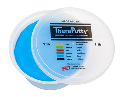 [100-667] Pâte à modeler Theraputty (Bleu [ferme], 0.45 Kg (1.00 lbs))