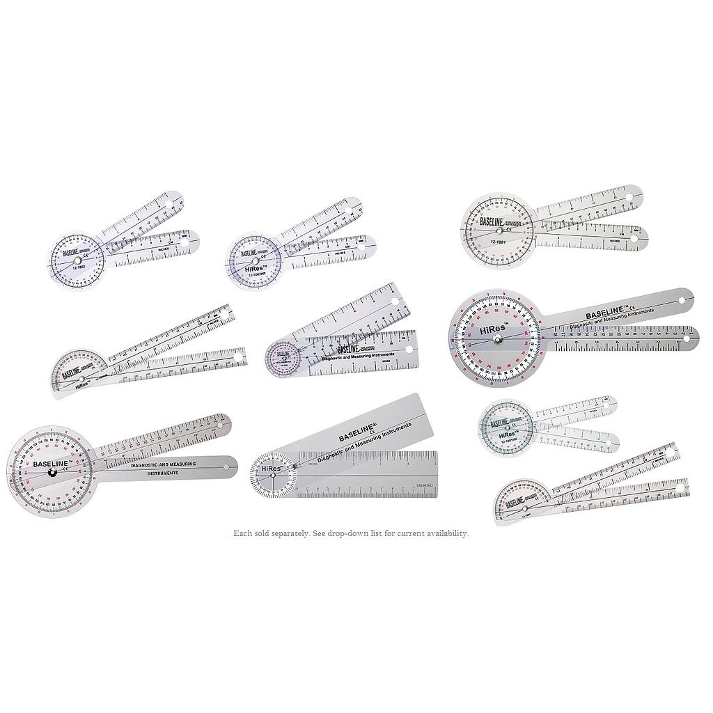 [103-444] Goniomètres (Normale, 15.24 cm (6.00"), Plastique, 180°)