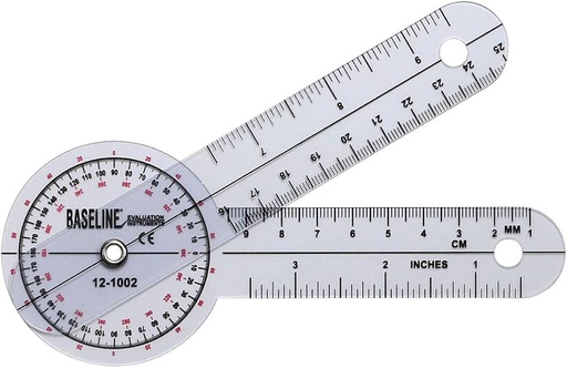 [103-772] Goniomètre plastique 360 degrés (Normale, 15.24 cm (6.00"))