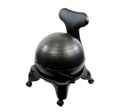 Chaise ballon sur roulette avec ballon de 55 cm (22")