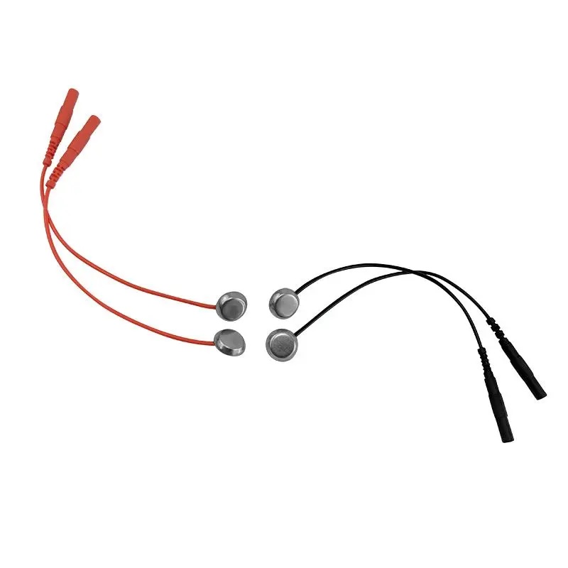 Électrode de stimulation faciale - 2 Rouge, 2 noir 