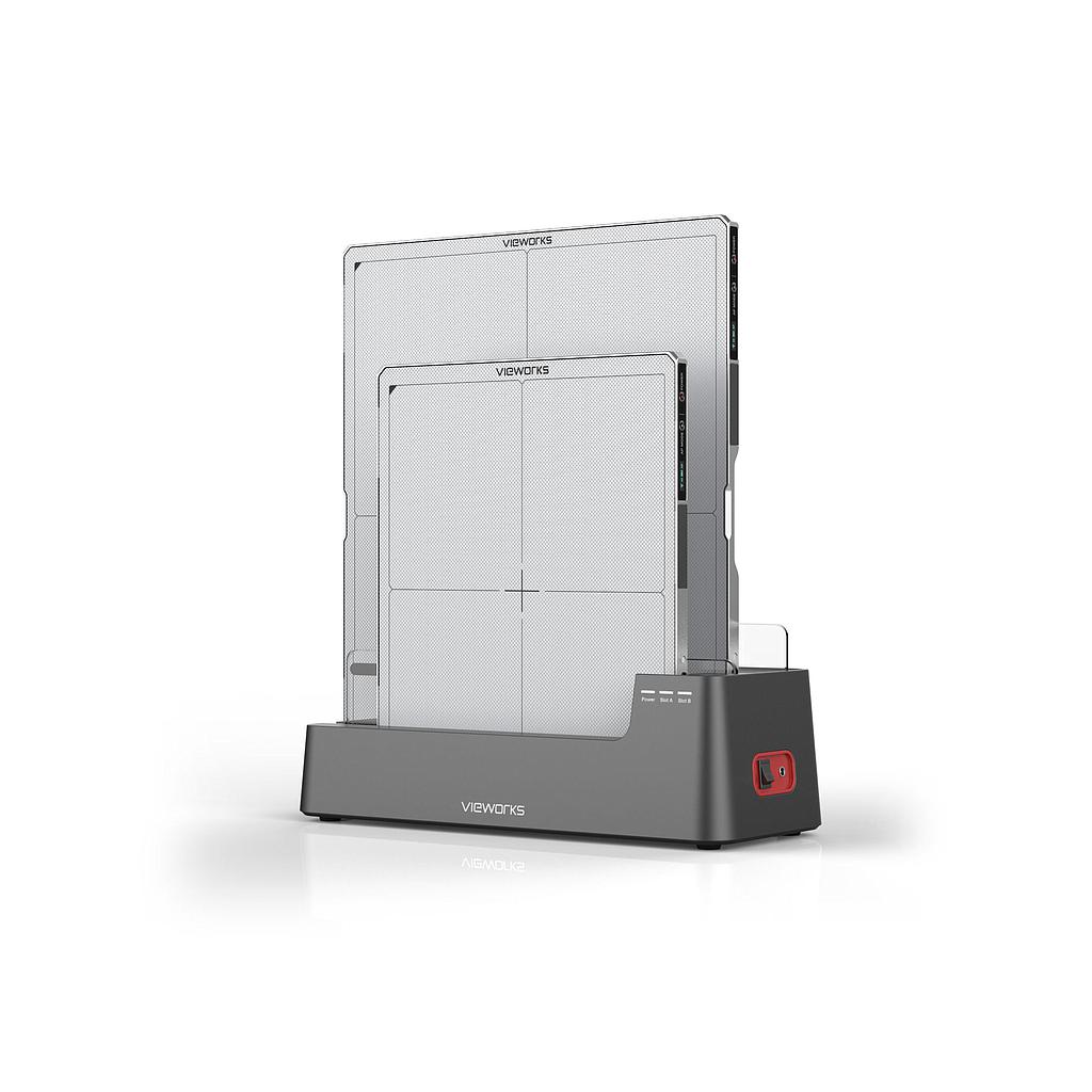 [112-465-M-CSI-K] VIVIX-S DR system with cesium detector and VxVue workstation (aSi/CsI {amorphous-Silicon &amp; Cesium Iodide}, Thetered, 43.18 cm x 43.18 cm (17.00" x 17.00"))