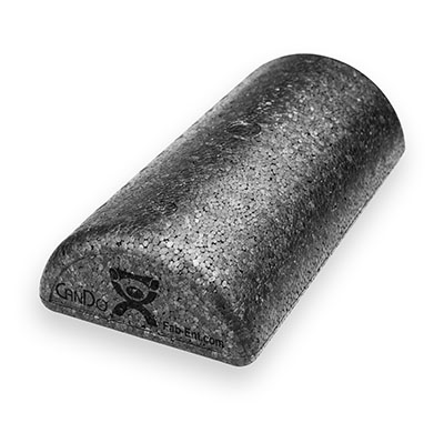[110-744] Composite black foam roller (15.24 cm x 30.48 cm (6.00" x 12.00"), Half Round)