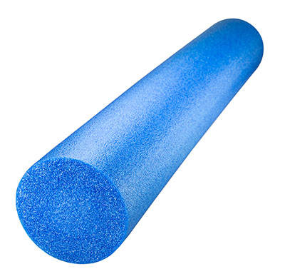 [117-438] Blue foam roller new (15.24 cm x 30.48 cm (6.00" x 12.00"), Half Round)
