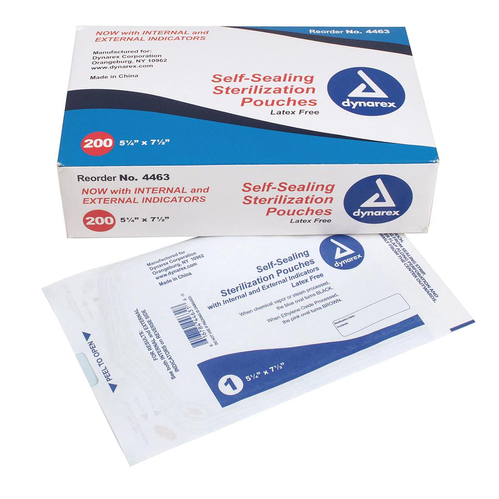 Self-sealing strerilization pouches [5.25" x 7.50"]