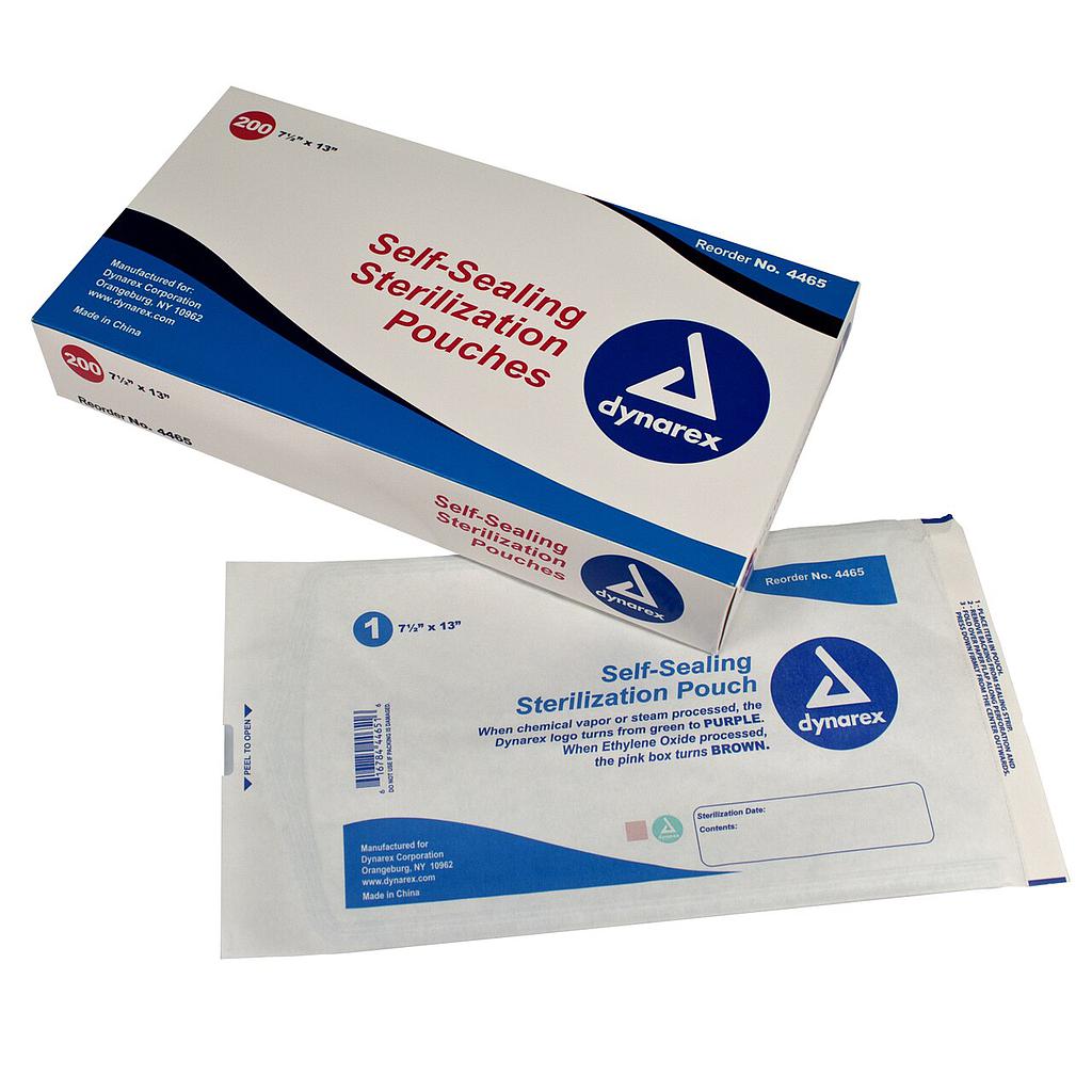 Self-sealing strerilization pouches [7.50" x 13.50"]