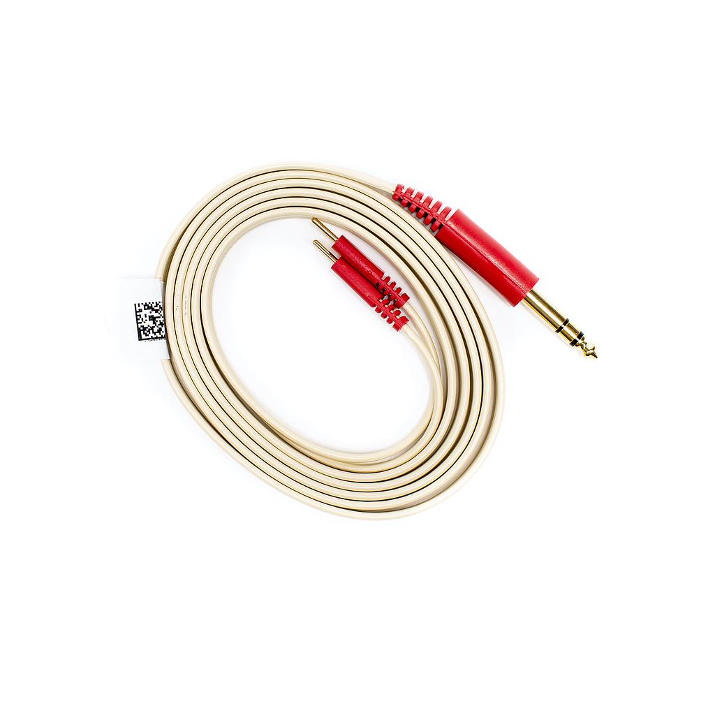 Gold Series patient cable with stereo plug to Pin 2mm (0.08 ")