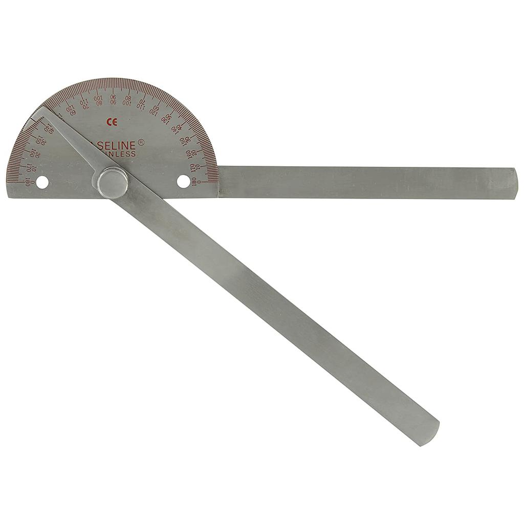 Goniomètres en Innox 180 degrés de 20 cm (8")