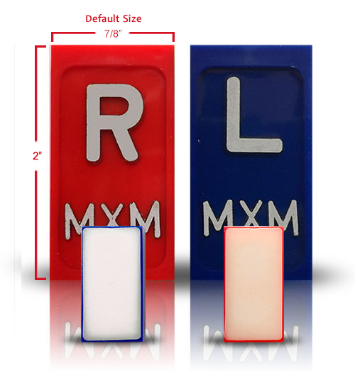 Marqueurs radiographiques 5 cm (2") en plomb auto-adhésifs
