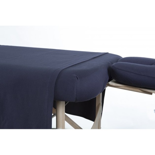 [121-267] Fitted sheet for 73" (183 cm) table (Navy blue, 60.96 cm - 71.12 cm (24.00" - 28.00"))
