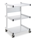 Signature metal cart with 3 shelves and wheel with brake