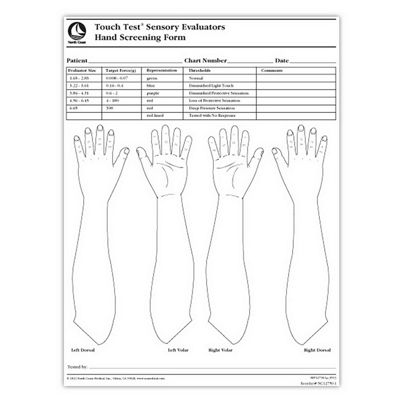Touch-Test - Screening form for hand - Reg.: 35,13$