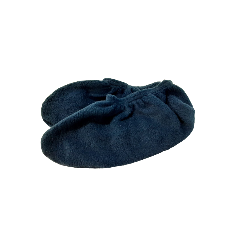 Fleece slippers with elastic at the ankle - Reg.: 12,00$