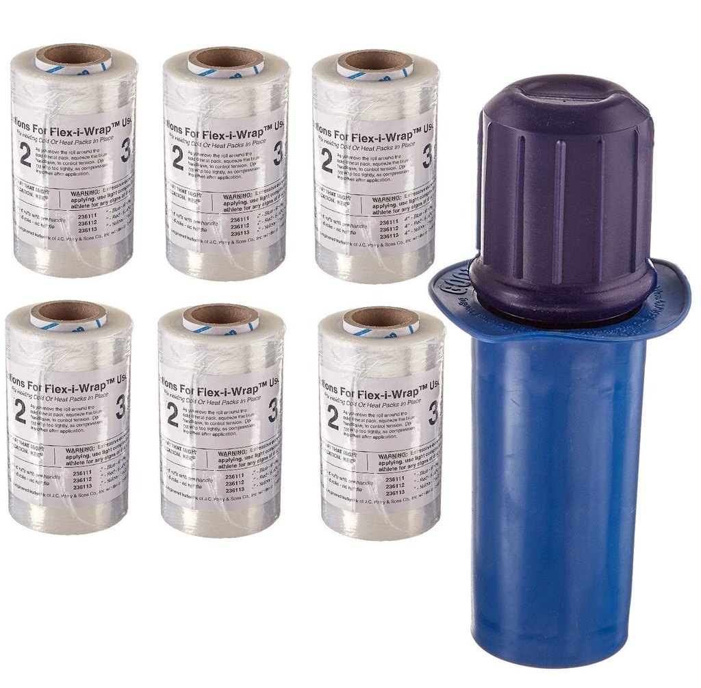 Flexi-wrap 10 cm (4") - 6 rolls with handle