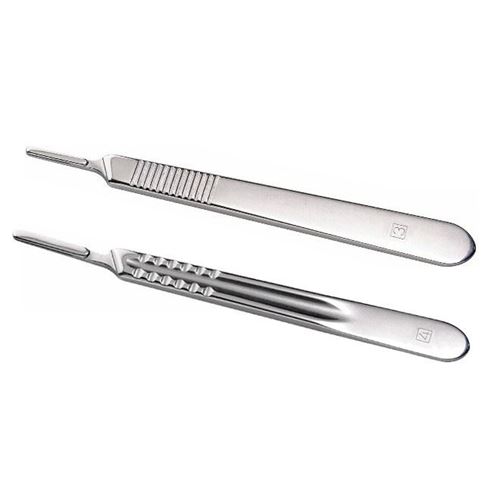 Manche de scalpel #4 Magna en acier inoxydable pour lame # 20 à 25 - Rég.: 6,95$