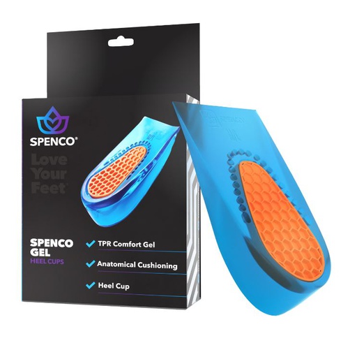 [117-938] Spenco® HeelCups gel insoles, size Small/Medium
