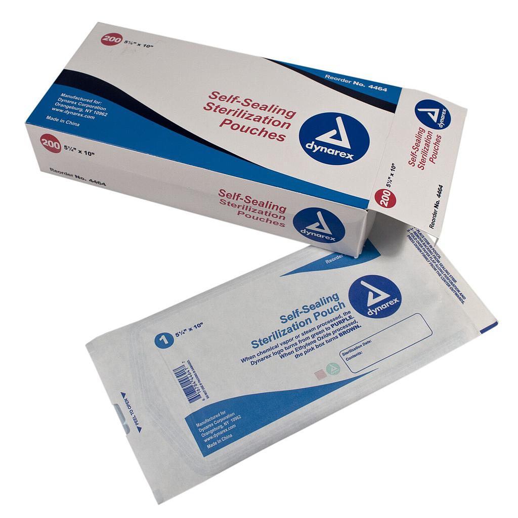 [116-100] Self-sealing strerilization pouches [5.25" x 10.00"]