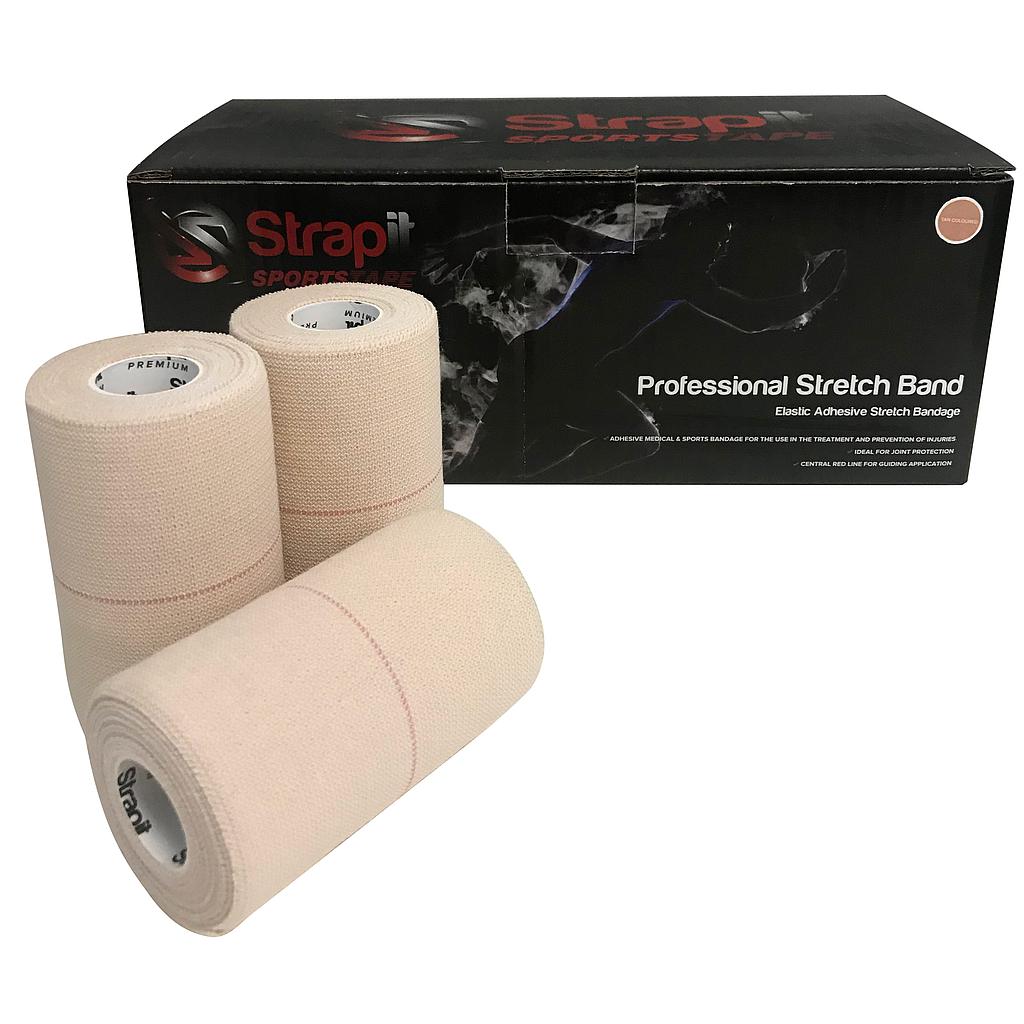 [121-164] Professionnel Stretch Band Red Line - 5 cm (2") - Unitaire